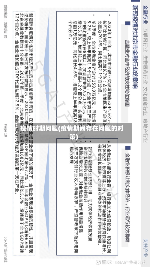 疫情时期问题(疫情期间存在问题的对策)-第2张图片