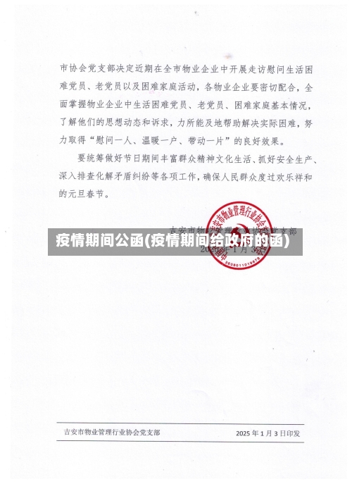 疫情期间公函(疫情期间给政府的函)-第2张图片