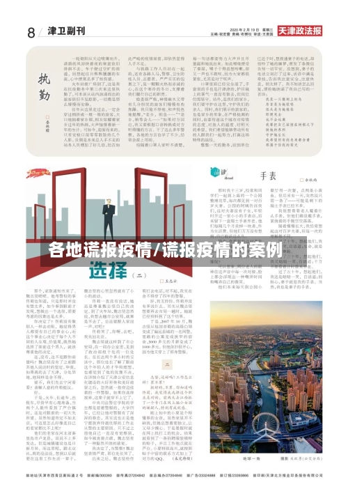 各地谎报疫情/谎报疫情的案例