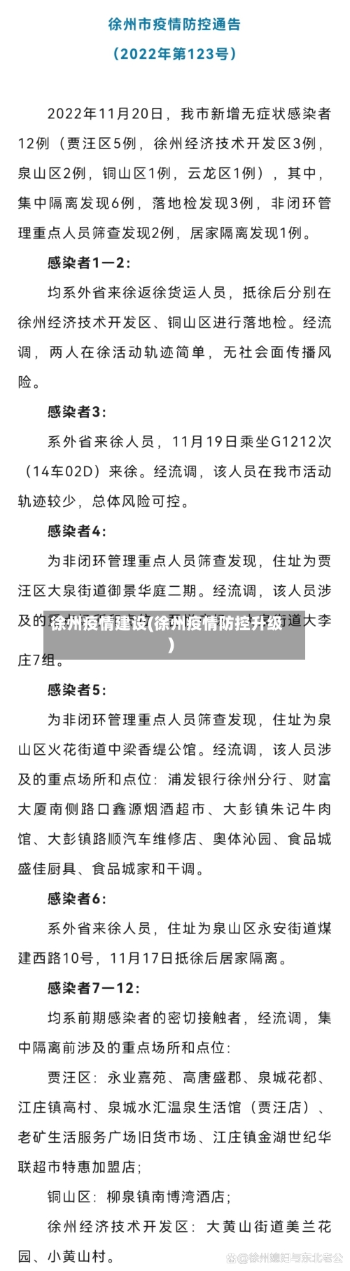 徐州疫情建设(徐州疫情防控升级)